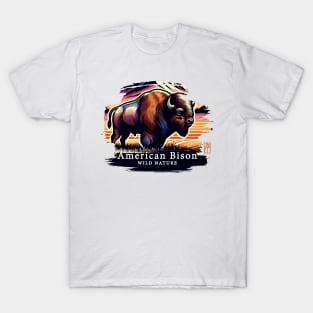 American Bison - WILD NATURE - BISON -12 T-Shirt